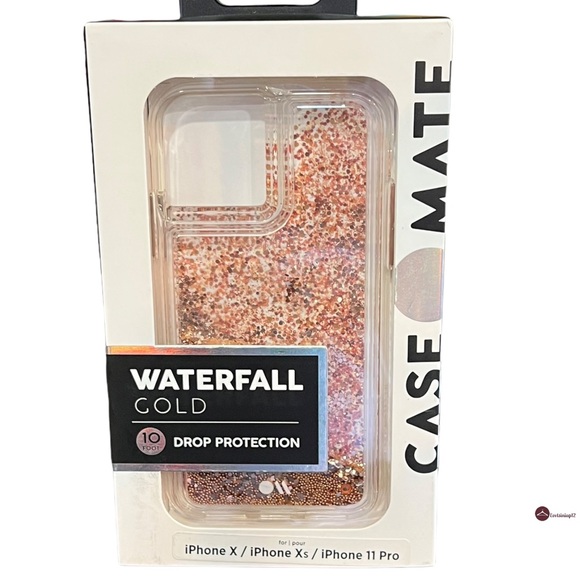 casemate Accessories Casemate Gold Waterfall Snow Globe Liquid